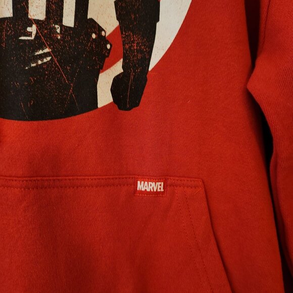 Captain America Red Hoodie Sweatshirt Marvel Size Small NWT - Picture 3 of 10